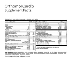 Orthomol Cardio grapeseed and cocoa polyphenols sachet highlighting antioxidant ingredients.