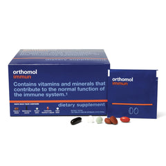 Orthomol Immun daily pack close-up for convenient daily use.