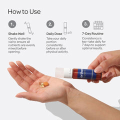 Orthomol Sport athlete during training using supplement