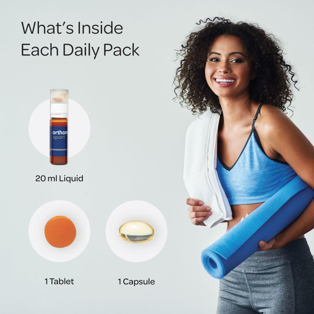 Orthomol Sport serving scoop with daily dose ready