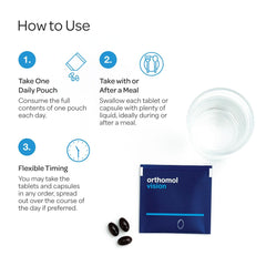 Orthomol Vision antioxidant blend protects cells from oxidative stress.