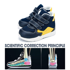 Orthopop kids orthopedic shoes blue breathable-materials keep feet dry and comfortable
