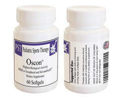 OSCON 60-count bottle front featuring softgel capsules for antioxidant support.