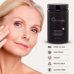 OSMOSIS Recovery macadamia-containing formula noted for ingredient quality.