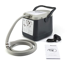 Ossur Cold Rush compact system front view for convenient at-home therapy sessions.