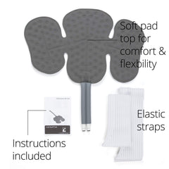 Ossur Cold Rush hip pad elastic straps enable stable positioning.