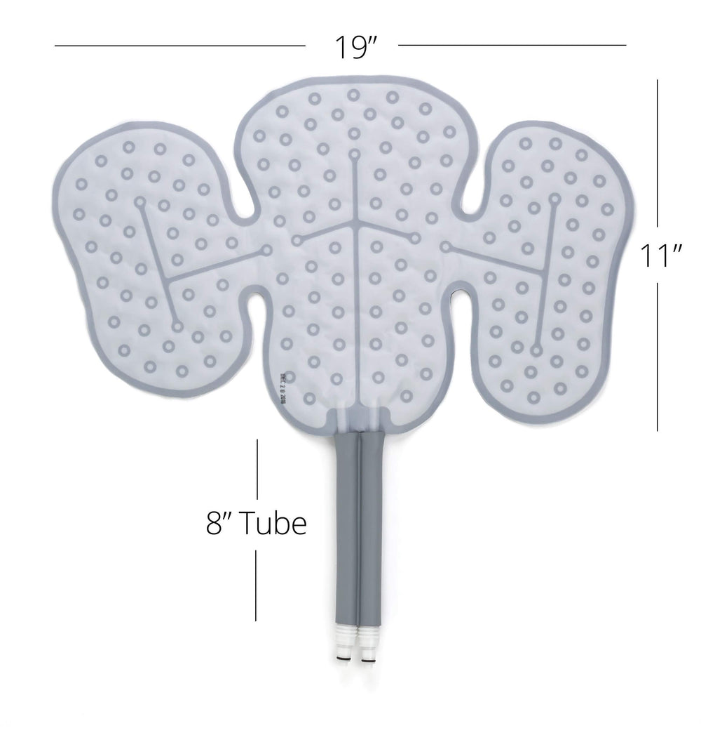 Ossur Cold Rush Hip Pad left packaged with connectors and straps