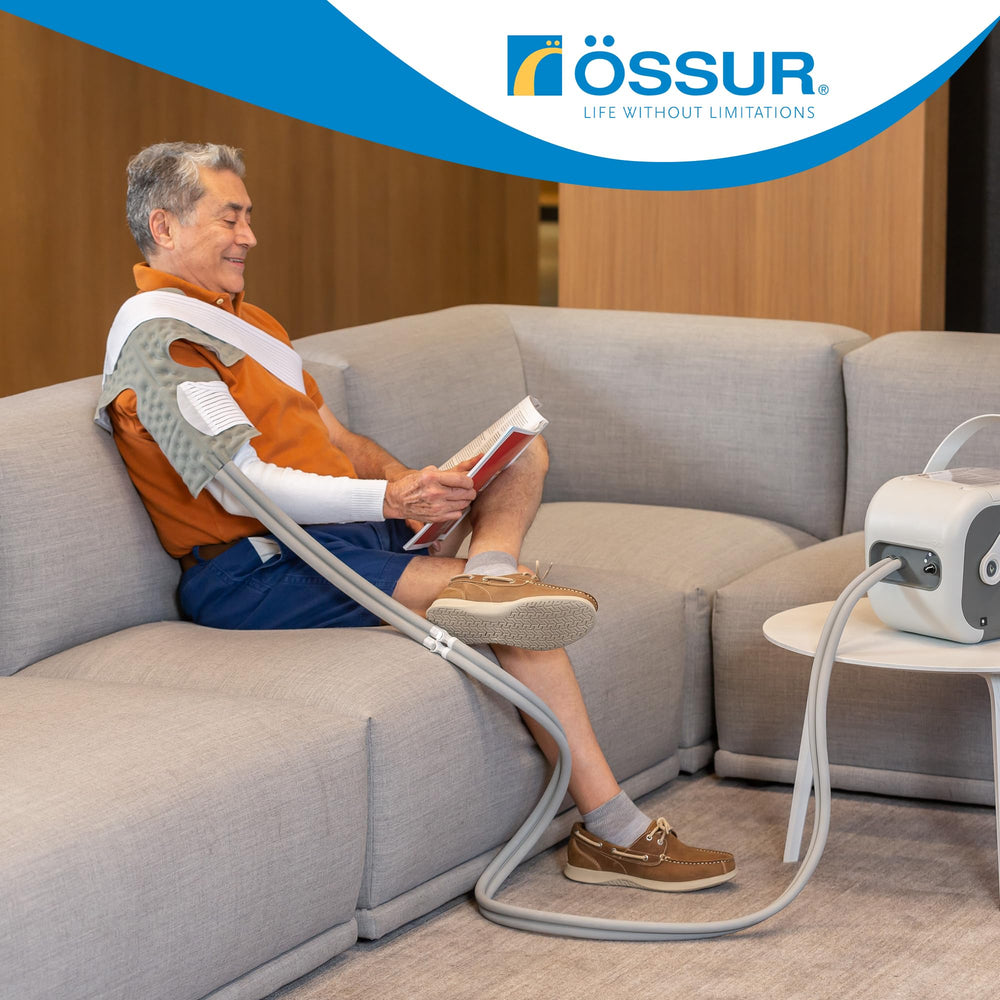 Ossur Cold Rush quiet motor minimizes noise during at-home sessions