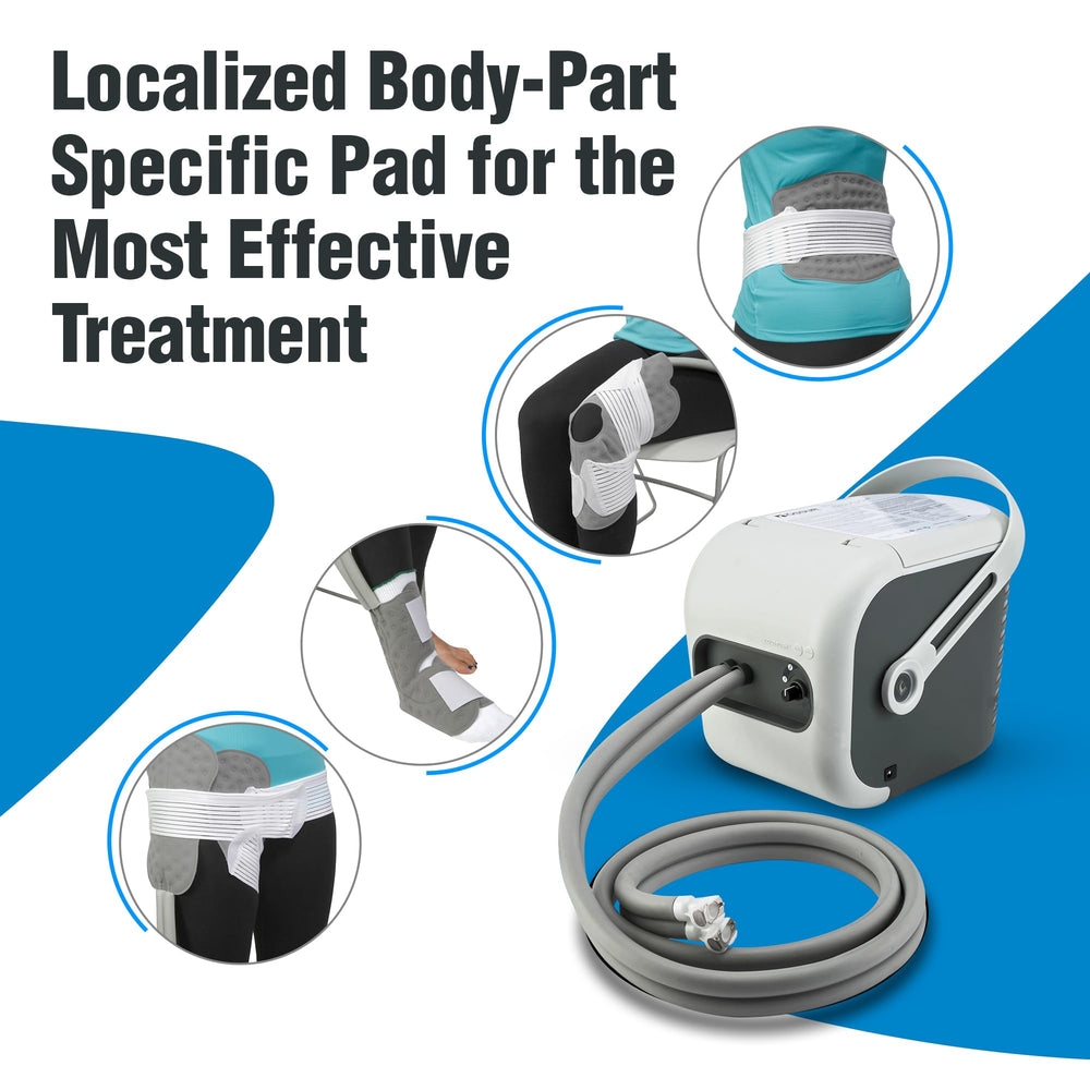 Ossur Cold Rush silent pump supports comfortable, uninterrupted recovery.