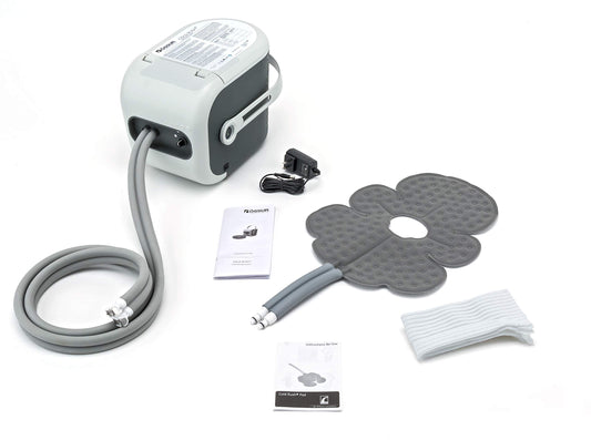 Ossur Cold Rush Therapy System front view shows steady cooling for recovery