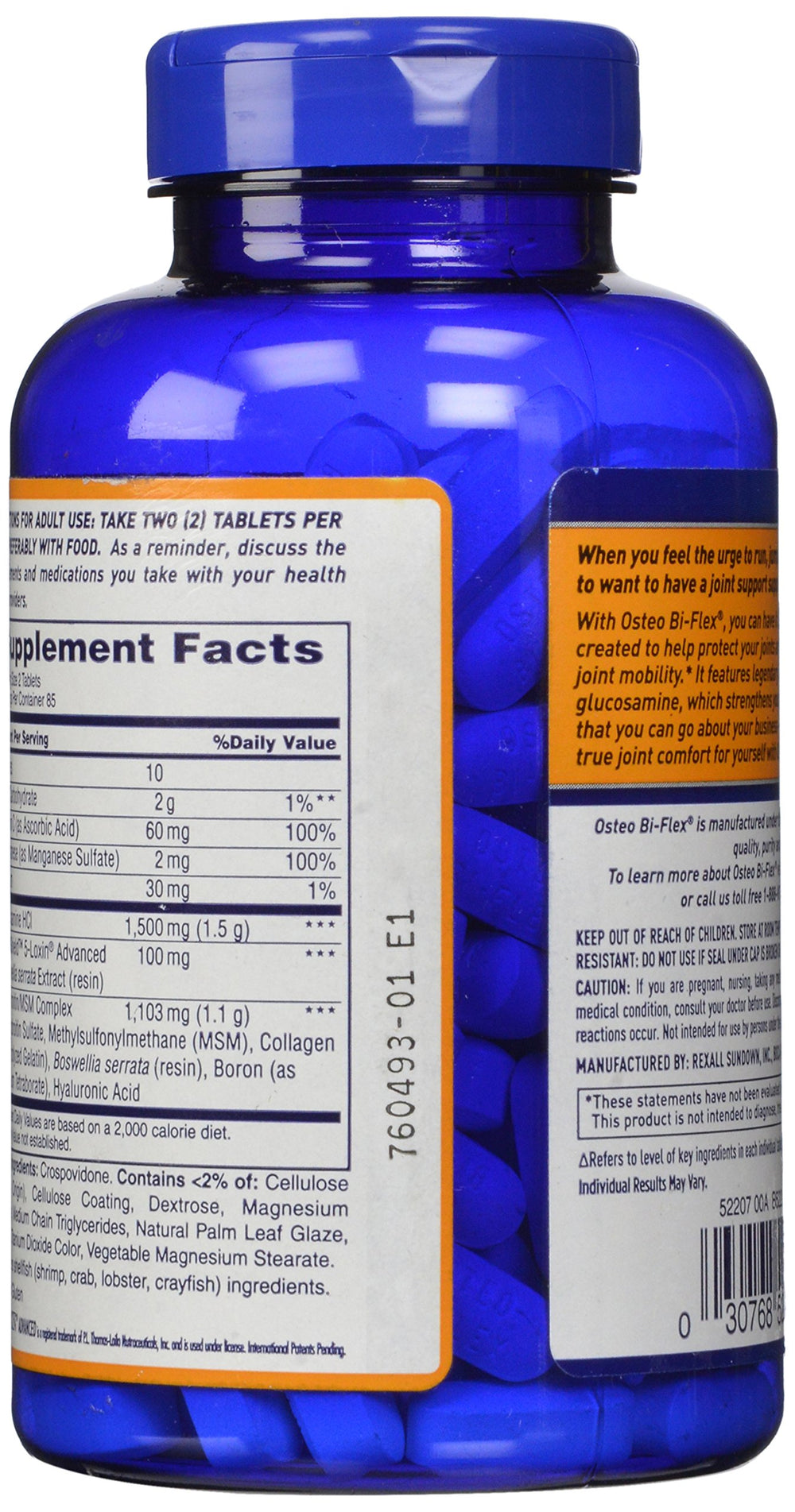 Osteo Bi-Flex triple-strength pour demonstrates convenient daily dosage.