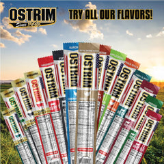 Ostrim packaging label highlights no nitrates and no nitrites.