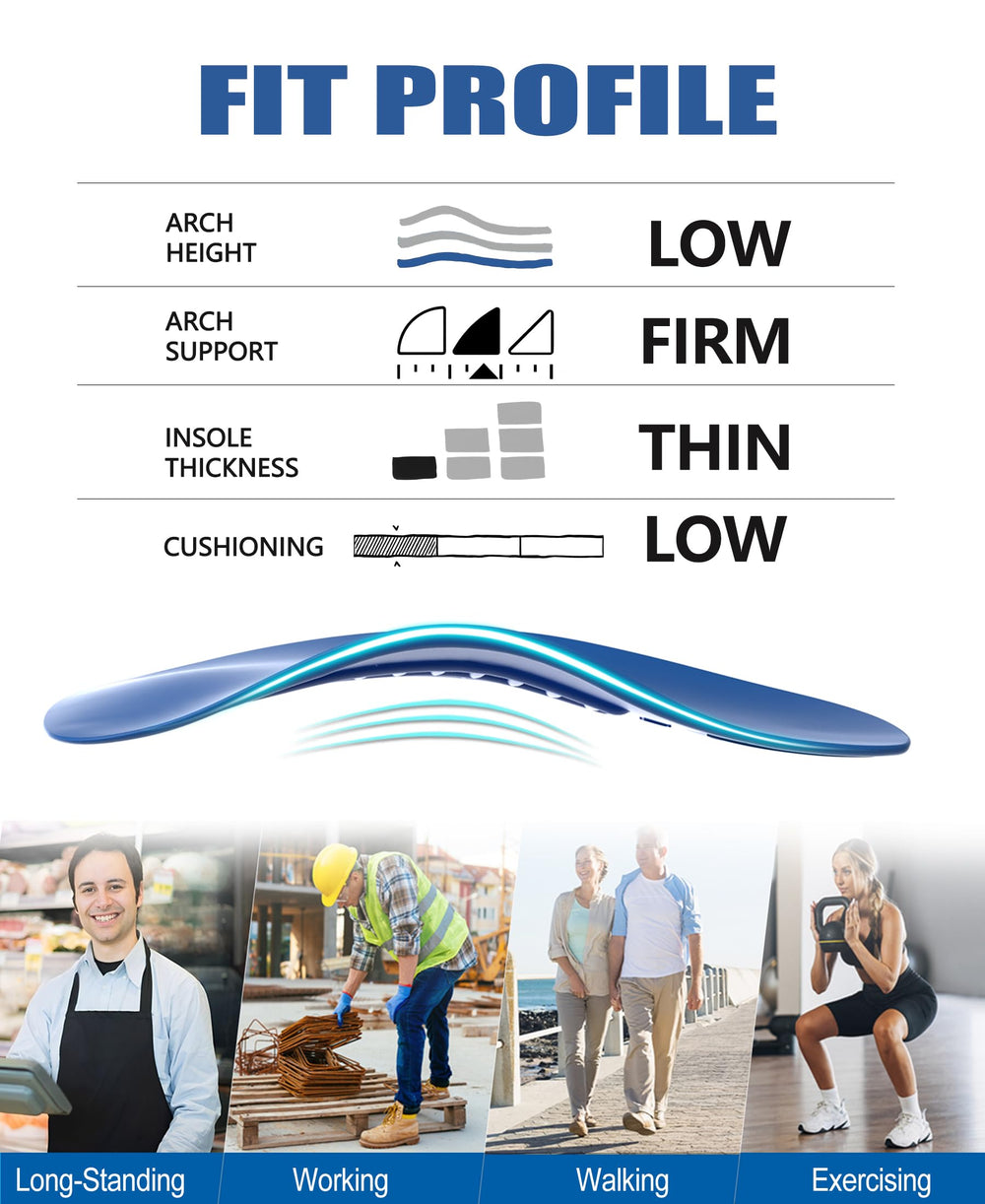OUOKK heavy-duty arch support offers lasting durability.