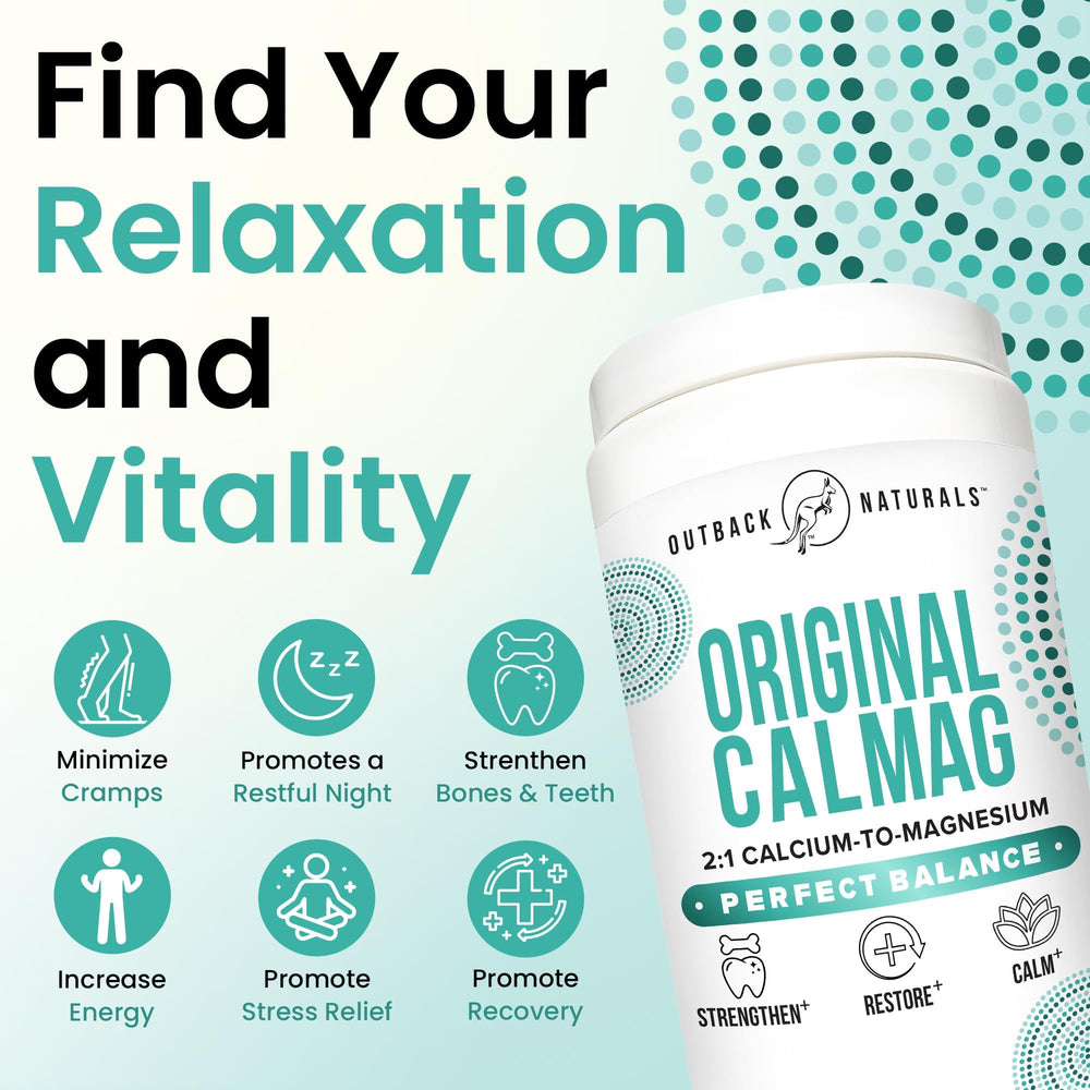 Outback Naturals 2-to-1 ratio graphic highlights absorption and balance.