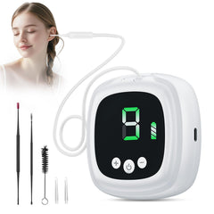 Outstart ear wax vacuum remover unit with adjustable suction for gentle cleaning.