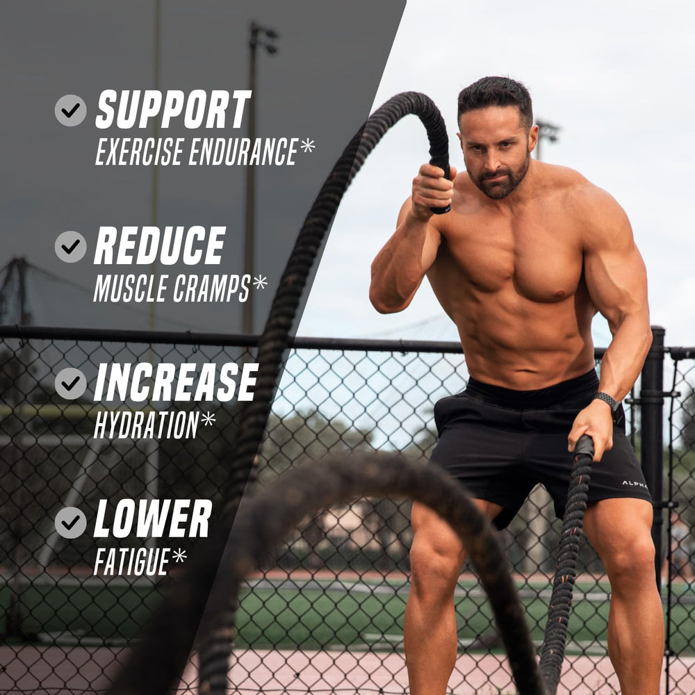 Outwork Nutrition Electrolytes Powder tub closeup highlighting premium formula for endurance.
