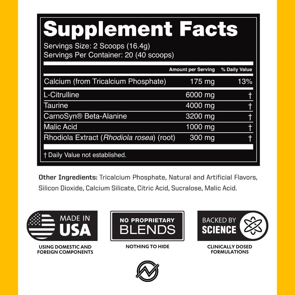 Close-up of the product label emphasizing caffeine-free formula for evenings