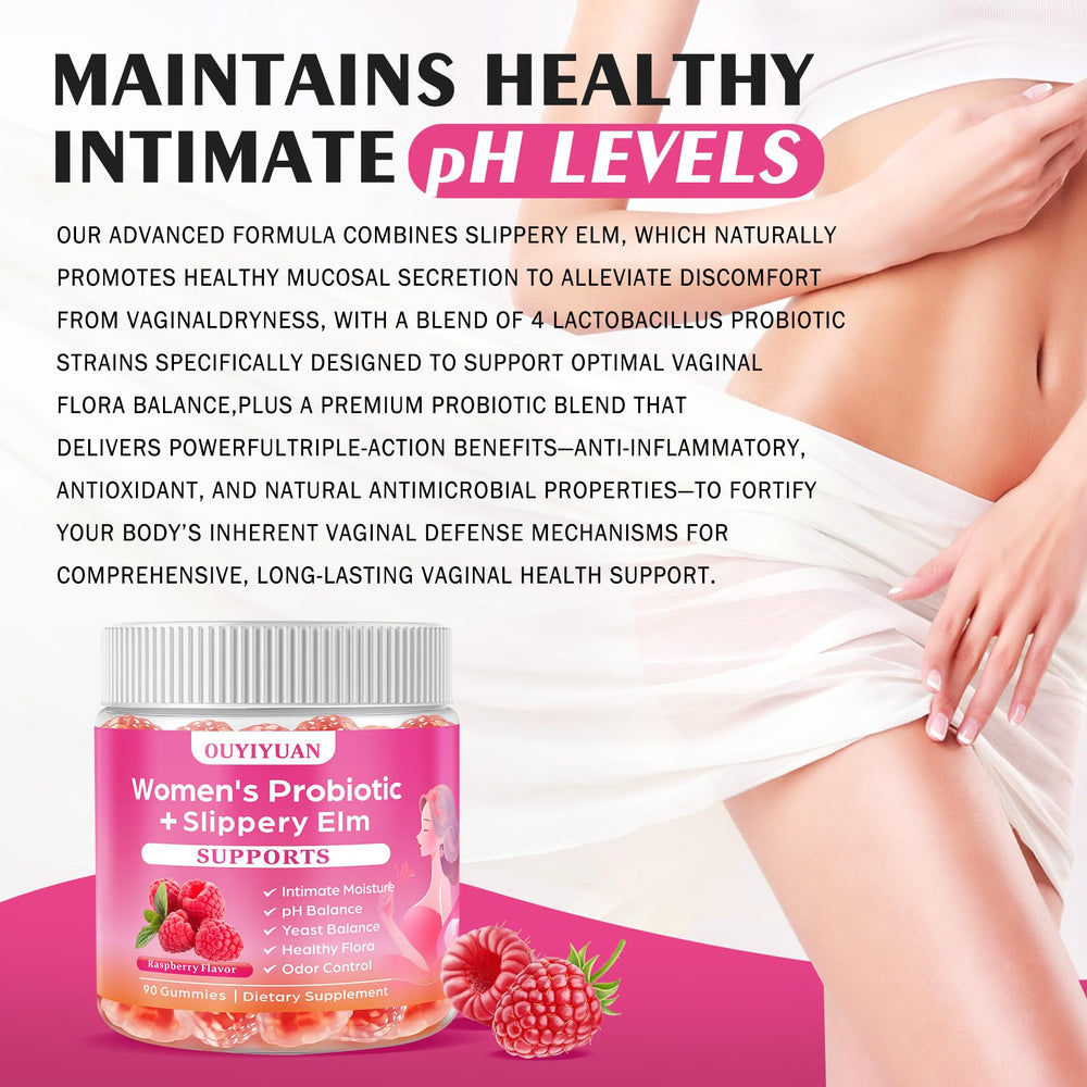 OUYIYUA probiotics gummies chewy texture highlights easy, on-the-go daily use