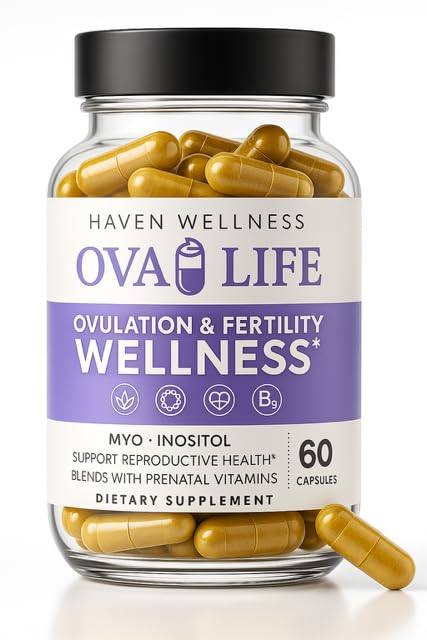 Ovalife Fertility Supplements bottle front view for convenient daily hormone support