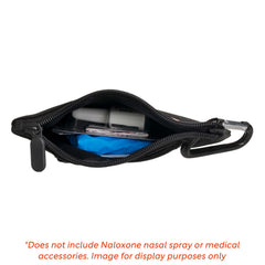 OVERDOSE KITS naloxone canvas bag with high-visibility labeling for rapid identification.