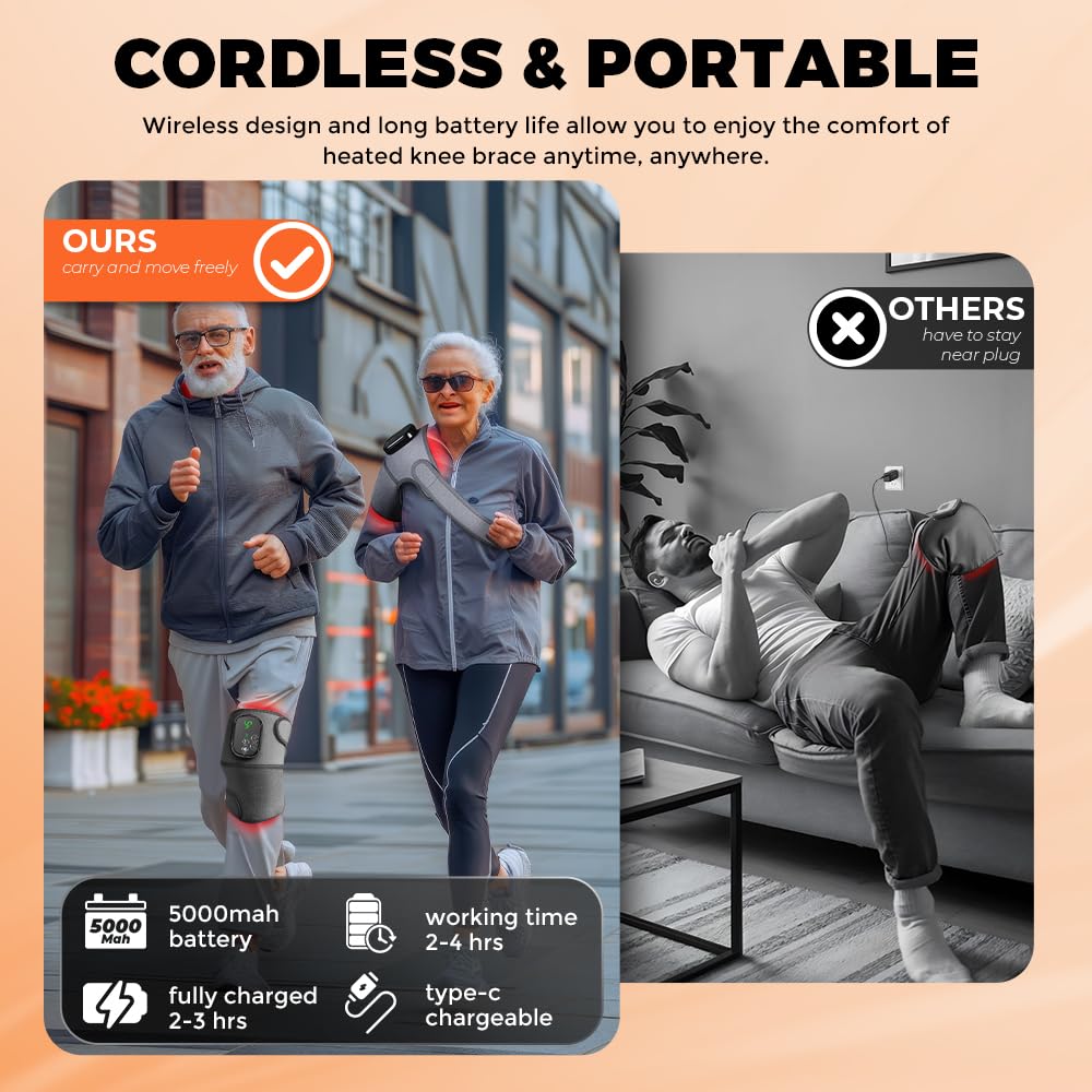 OVIMAZ extension belts enable use on shoulders or elbows with the knee massager.