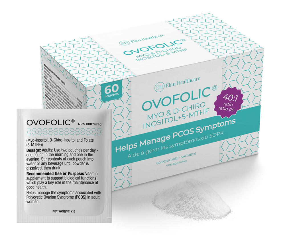 Ovofolic balance bottle pour showing convenient daily dosing for routine use.