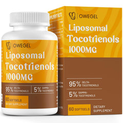 owegel liposomal tocotrienols bottle shows high-potency antioxidant support
