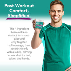 Owell Naturals balm being applied to the hand for quick absorption