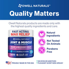 Owell Naturals gym bag-ready setup for pre/post-workout use.