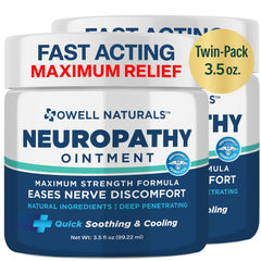 OWELL NATURALS Neuropathy Nerve Relief Ointment two-pack for convenient use and value