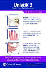 Owen Mumford Unistik 3 automatic needle retraction reduces risk