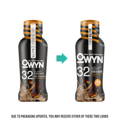 OWYN Pro Elite non-GMO, kosher, carrageenan-free packaging label