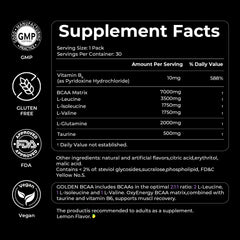 GMP and FDA certified production badge for OxyEnergy BCAA safety