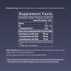 Oxiceutics D&O Glow nutrition facts panel close-up