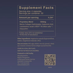 Oxiceutics Dr. Davis label close-up featuring probiotic formula.