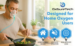 OXISURETECH crush-resistant tubing maintains airflow even when bent.