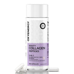 OxyEnergy Collagen Pills bottle front supports daily beauty routine.