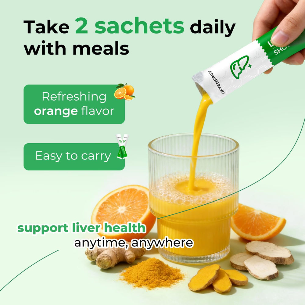 Ingredients display for milk thistle and turmeric in OxyEnergy Liver Cleanse