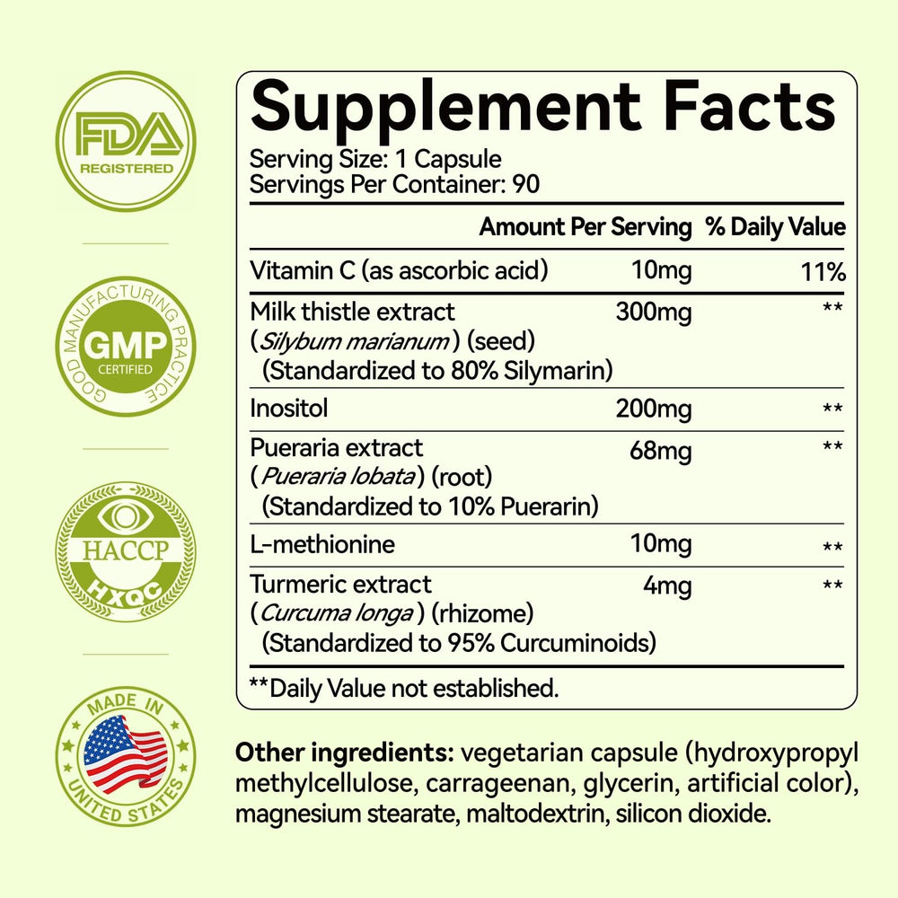 OxyEnergy Liver Cleanse ingredients milk thistle highlight detox support.