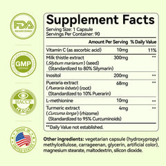 OxyEnergy Liver Cleanse ingredients milk thistle highlight detox support.