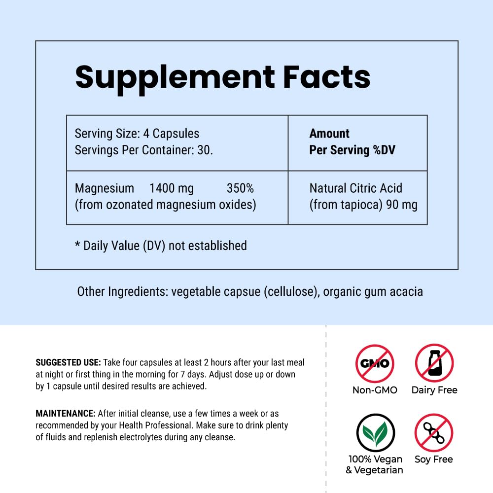 Super OxyFlush label design conveys trust for digestive health.