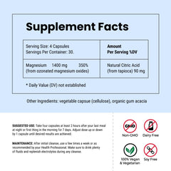 Super OxyFlush label design conveys trust for digestive health.