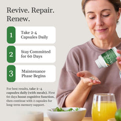 MemNivia ingredients card detailing Cognivia Bacopa and Holy Basil benefits