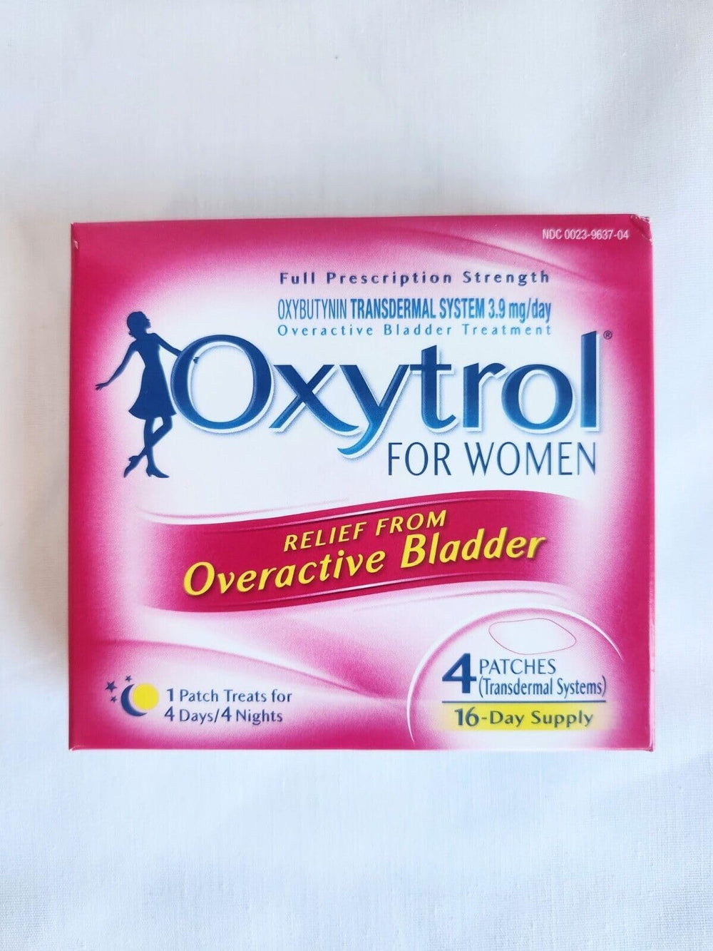 Oxytrol 32-day supply box with eight patches