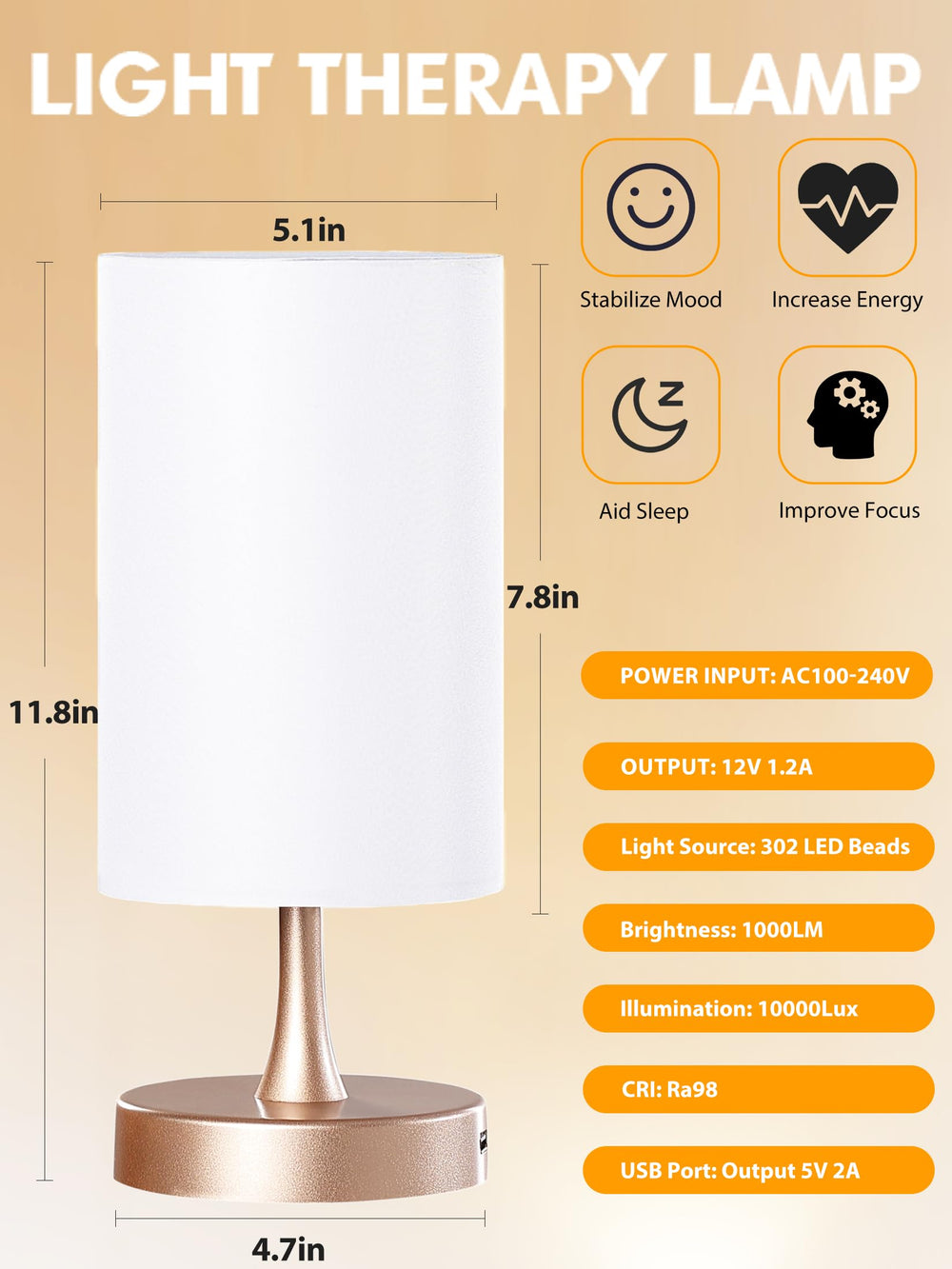 OYADISIIOP UV-free LED lighting is flicker-free and eye-friendly.