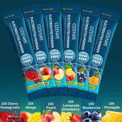 OZENKE cherry-pomegranate flavor image showcases refreshing taste option.