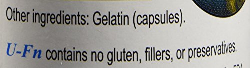 Nutrition facts panel on U-Fn bottle for informed dosing.