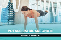 Utah-made packaging shown for Pure Original Potassium Bicarbonate