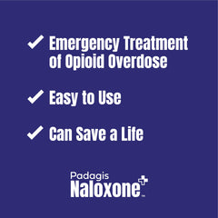 Padagis Naloxone nasal spray emergency-kit inclusion for safety preparedness