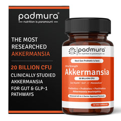 PADMURA Akkermansia bottle with capsules for gut health